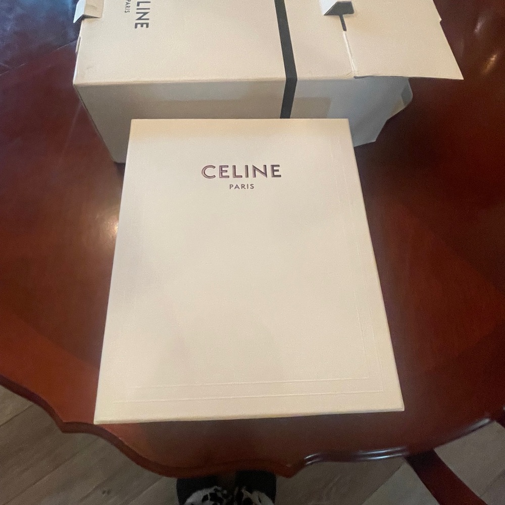 Celine White Gift Box with Black Accent